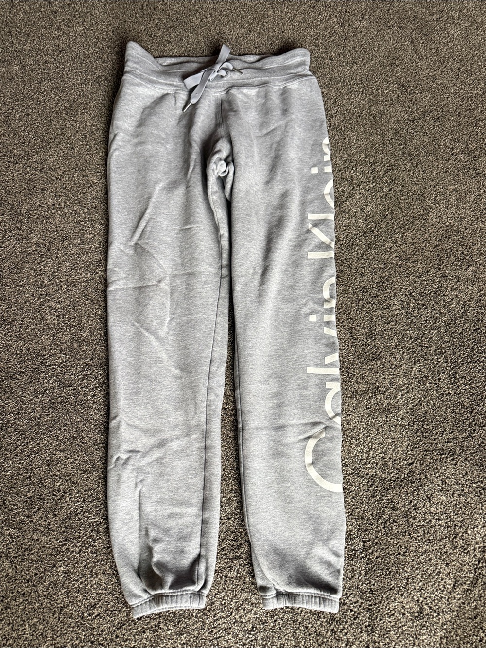 Calvin Klein Light Gray Logo Sweat Joggers